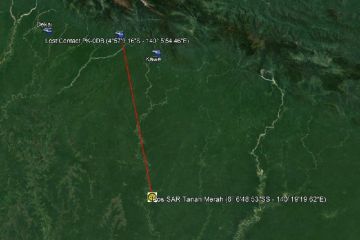 Lokasi kecelakaan helikopter Airfast di Yahukimo