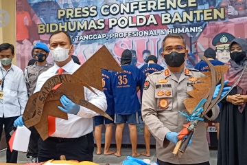 Polda Banten tetapkan 9 remaja anggota geng motor sebagai tersangka