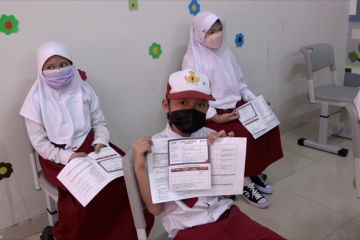 Hari pertama 200-an siswa 6-11 tahun divaksin COVID-19