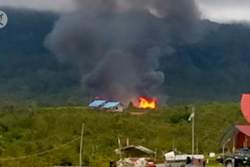 Kembali beraksi,  KKB bakar SMP Serambakon Pegunungan Bintang