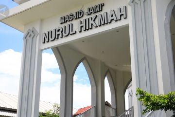 Masjid besar gerbang wisata Gili di Lombok Utara kembali terbangun