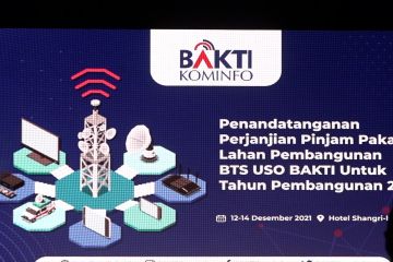 BAKTI  teken kerjasama pinjam pakai BTS dengan 35 kabupaten