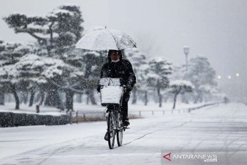 Hujan salju di Tokyo