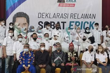 Erick Thohir dapat dukungan serentak dari relawan 10 provinsi