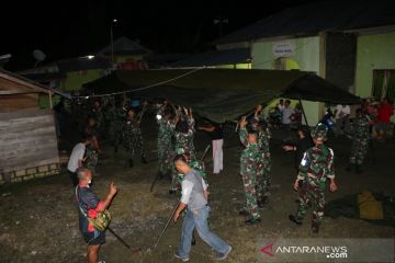 Lanud Silas Papare dirikan tenda bagi korban banjir Jayapura