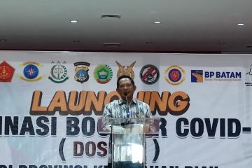 Mendagri luncurkan vaksinasi COVID-19 penguat Provinsi Kepri