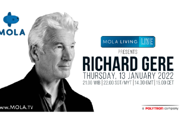 Malam ini, Richard Gere akan bagi pengalaman di Mola Living Live