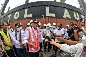 Menhub instruksikan layanan kapal tol laut terus dioptimalkan