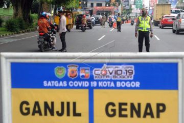 Pemberlakuan sistem ganjil genap di Kota Bogor