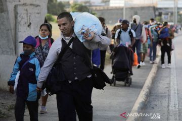 Ratusan migran Honduras, Nikaragua berangkat menuju AS