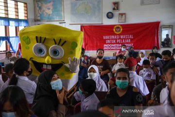 Vaksinasi anak bersama "Spider-Man" dan "SpongeBob SquarePants"