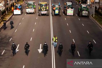 Petani Madrid turun ke jalan tuntut kemajuan sektor pedesaan