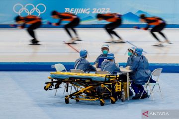 Persiapan speed skating Olimpiade Musim Dingin Beijing