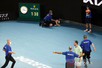 Penyusup ganggu pertandingan final tunggal putra Australian Open