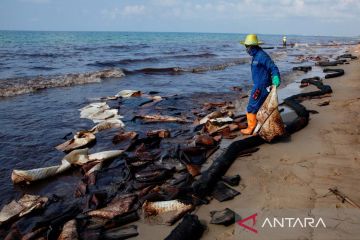 Pencemaran akibat kebocoran pipa minyak bawah laut di Thailand