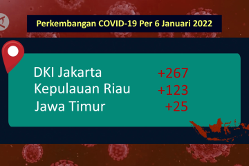 Per 6 Januari ada 533 tambahan kasus COVID-19 di RI