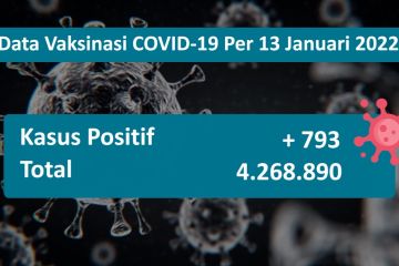 Kasus positif C0VID-19 bertambah 793