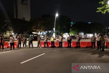 Polisi tutup jalan antisipasi balap liar di Jakarta Pusat