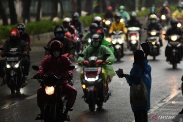 Selasa, seluruh Jakarta diguyur hujan ringan-sedang