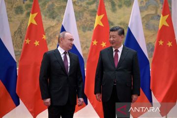 Pertemuan Presiden China Xi Jinping dan Presiden Rusia Vladimir Putin di Beijing