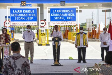 Presiden resmikan ruas Jalan Tol Binjai-Stabat di Sumatera Utara