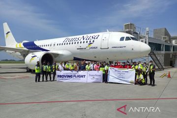 Transnusa berhasil uji operasional dari Bandara Soetta menuju YIA