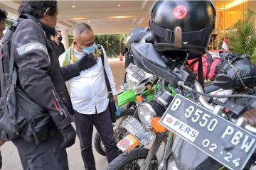 Ketum PWI Pusat sambut kedatangan Tim Motoris JKW di Kendari