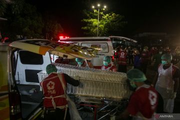 Pemulangan 13 jenazah korban bus pariwisata di Bantul