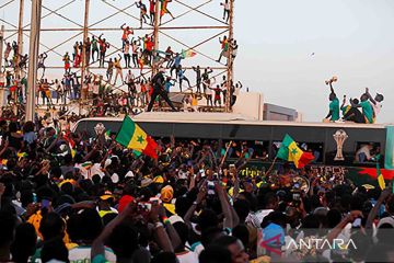 Keriuhan penduduk Senegal sambut juara Piala Afrika 2021