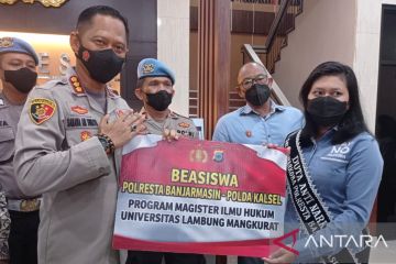 Polresta Banjarmasin beri beasiswa magister hukum buat korban asusila