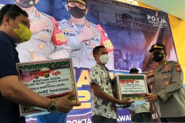 Polres Metro Jaksel dan pokja wartawan gelar vaksin "booster"