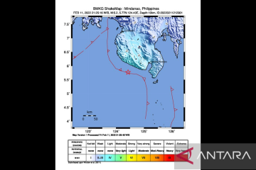 Gempa magnitudo 5,2 guncang kawasan Kepulauan Sangihe