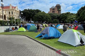 Protes mandat vaksin masih berlangsung di Australia, Selandia Baru