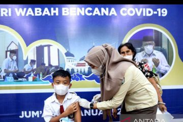 Penerima vaksin COVID-19 anak usia 6-11 tahun di Aceh capai 272.629