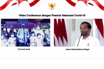 Presiden minta Aceh terus kejar percepatan vaksinasi dosis kedua