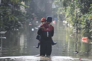 Banjir luapan Kali Bekasi