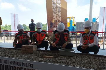 Menko Airlangga lakukan "groundbreaking" perluasan PT Smelting Gresik