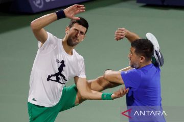 Novak Djokovic ikuti turnamen tenis di Dubai