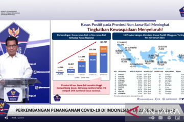 Kasus COVID-19 luar Jawa Bali terus meningkat