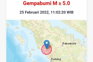 Gempa Pasaman Barat terasa sampai Batam