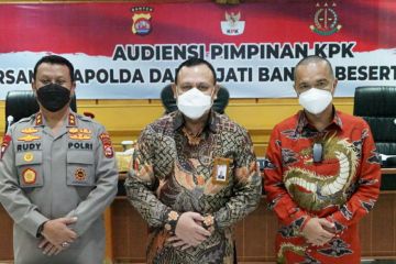 KPK perkuat sinergi dengan Polda dan Kejati Banten