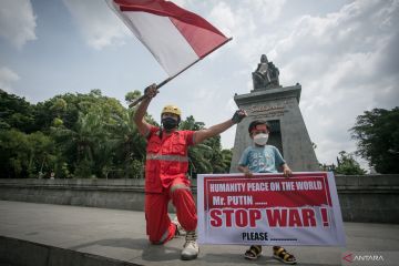 Aksi menolak perang Rusia dan Ukraina