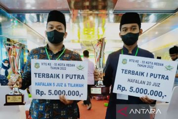 Dua Juara MTQ Ke-55 Kota Medan mendaftar sebagai calon prajurit TNI AD