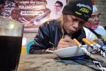 Relawan Muhaimin gelar lomba "cethe" di Tulungagung