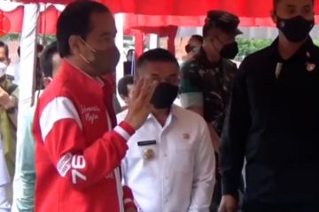 Presiden Joko Widodo puji capaian vaksinasi di Palu dan Sulteng