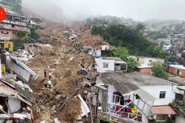 Sedikitnya 34 orang tewas akibat longsor di Petropolis Brazil