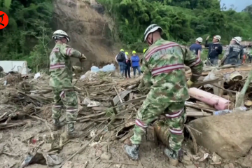 Tanah longsor di Kolombia tewaskan sedikitnya 14 orang