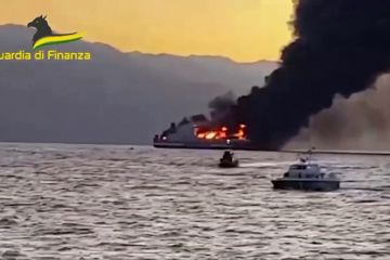 Kapal feri terbakar di Laut Ionia, 200 orang dievakuasi