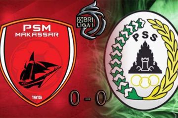 PSM berbagi angka dengan PSS Sleman usai bermain imbang tanpa gol