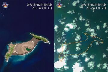 Erupsi gunung berapi Tonga berdampak kecil pada pendinginan suhu Bumi